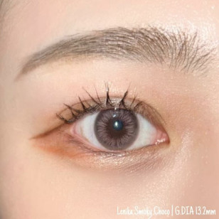 【散光】Lenbling Eye Only 1 Month Lenika Smoky Choco 每月抛棄散光彩妝隱形眼鏡